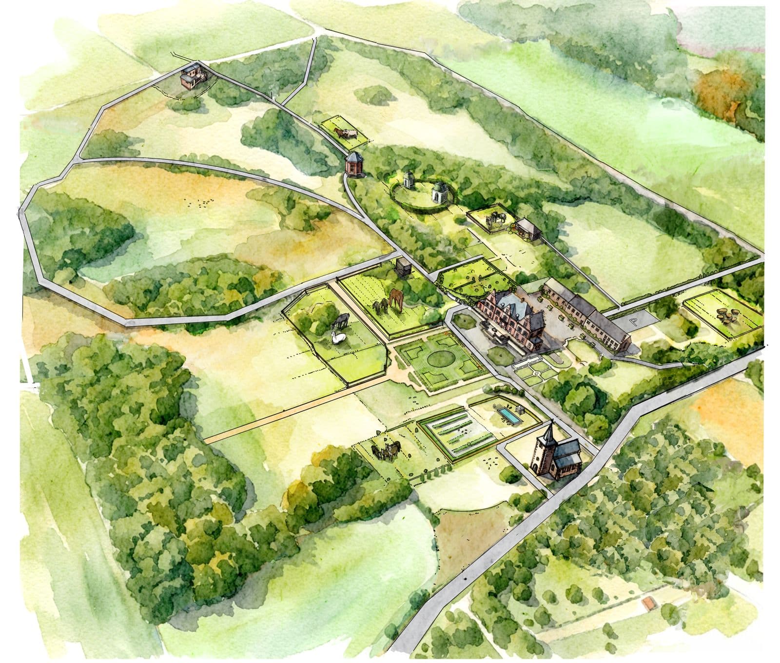 Plan du Domaine de Saint Jean